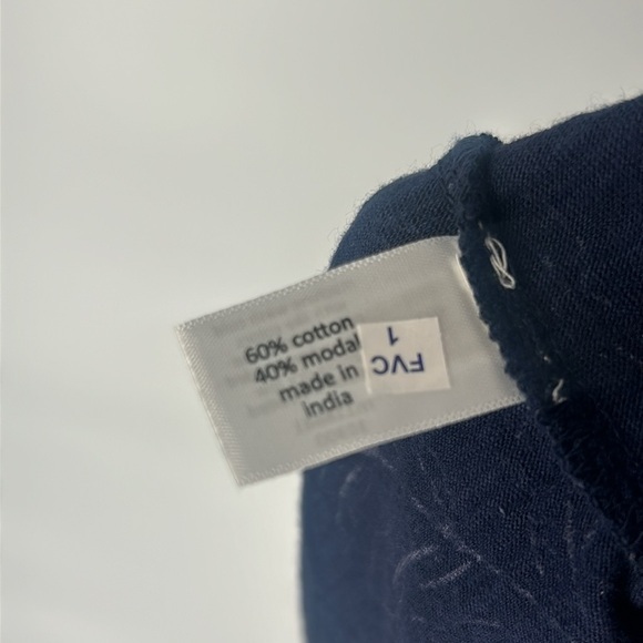 "NWT" Lane Bryant‎ Flutter-Sleeve V-Neck Top- Tonal Navy Floral- Size 26/28 - Picture 11 of 13